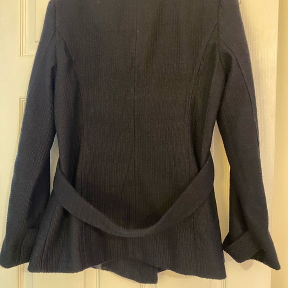 Jessica Simpson Navy Pea Coat with Gold Accents - Picture 3 of 6